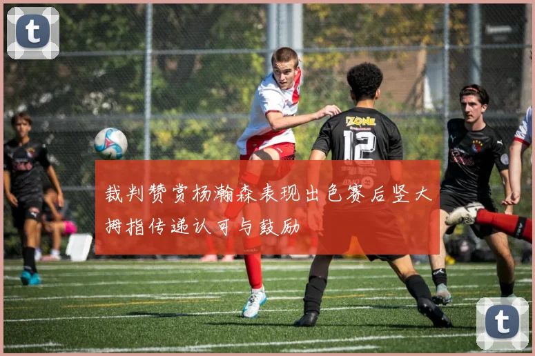 裁判赞赏杨瀚森表现出色赛后竖大拇指传递认可与鼓励